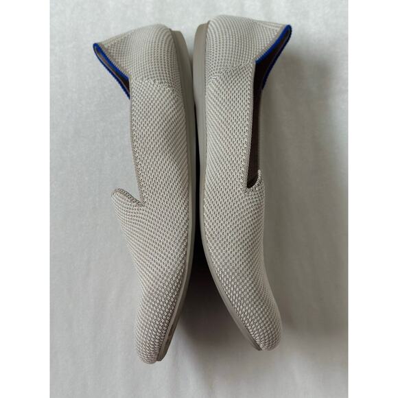 Rothys The Loafer Linen Double Stitch Beige Cream Womens Size 9 Round Toe - Picture 2 of 6